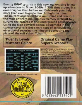 Bounty Bob Strikes Back (1986)(Micro Power)[h] box cover back